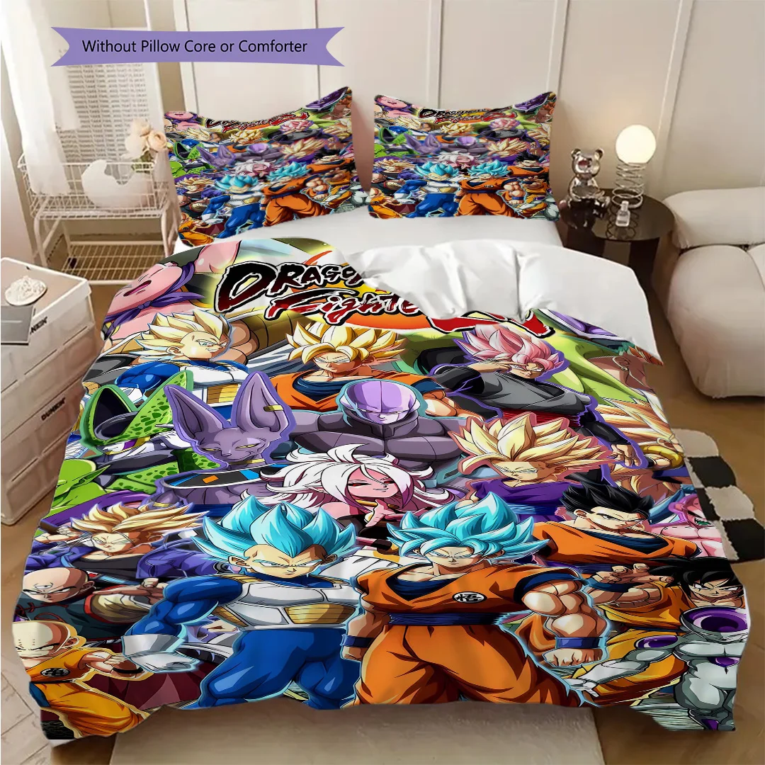 Dragon Ball Soft and Comfortable Duvet Cover, Children's Bedding Set Gift, Extra Large Size, Various Sizes Available -LXR10