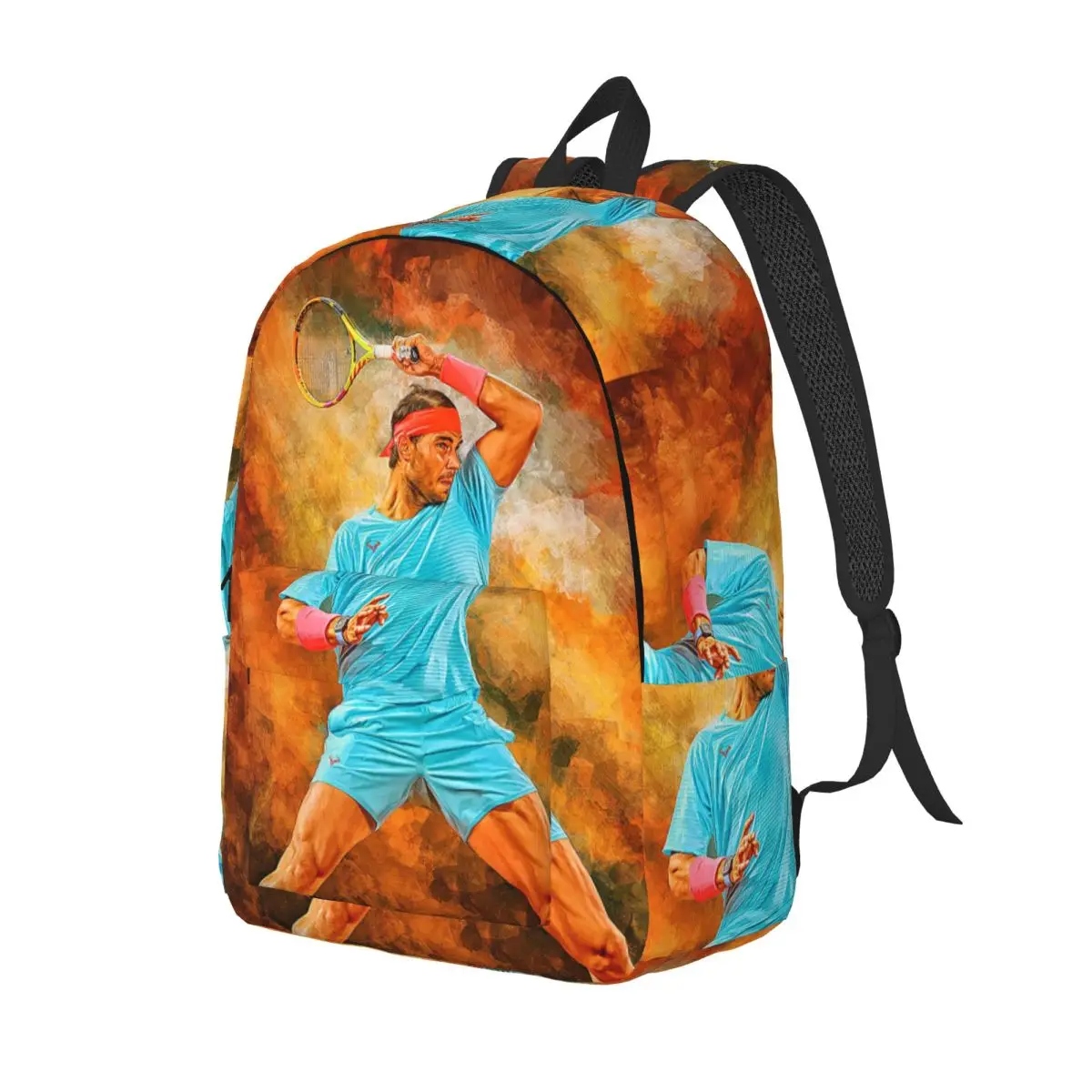 

Wallpaper Rafael Nadal Backpack Daypack Large Capacity Children BookBag School Bag Shoulder Bags for Men Women