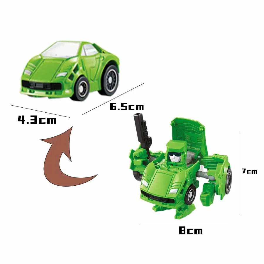 Kids Puzzle Toys Simulation Mini Alloy Deformation Robot Toy Model Fun Manual Deformation Car Robot Toys Boys Interactive Toys