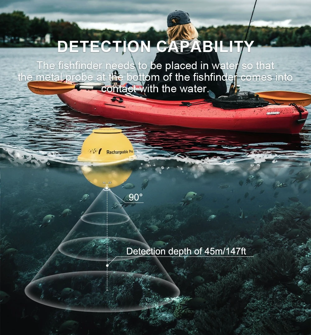 Wired Wireless Sonar Fish Finder Fish Finder Portable