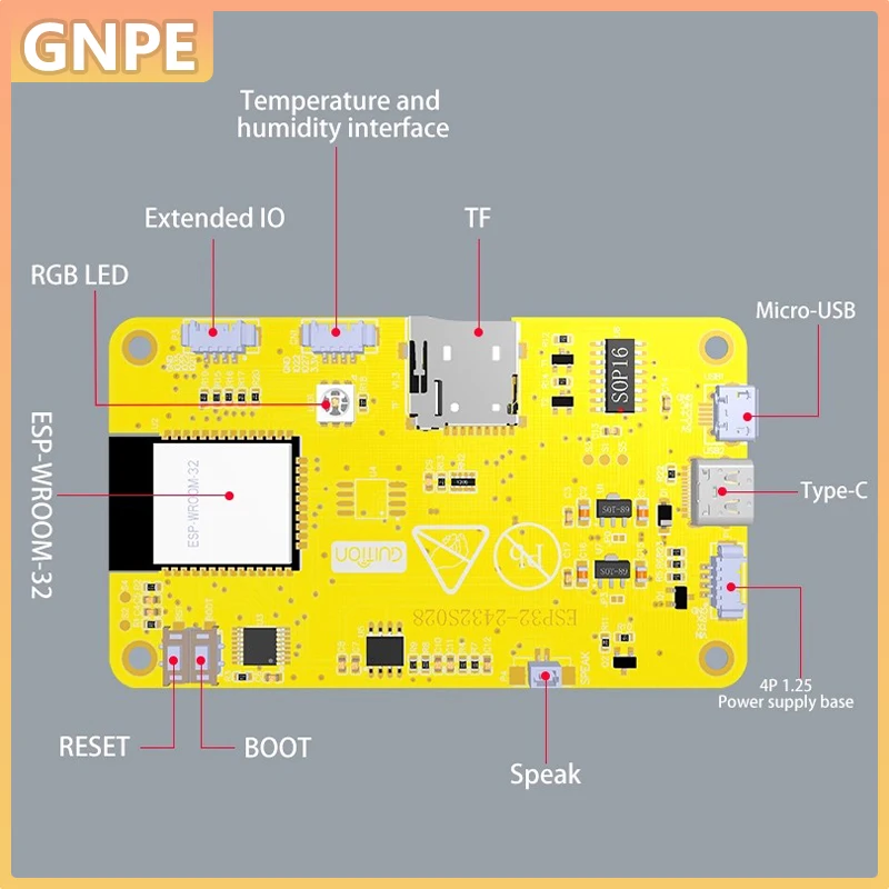 ESP32 Arduino LVGL WIFI y placa de desarrollo Bluetooth 2,8 pulgadas 240*320 pantalla inteligente de 2,8 pulgadas