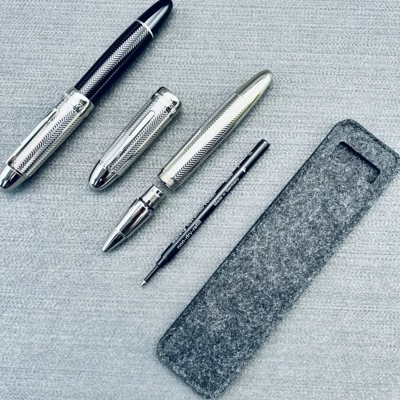Długopis rolkowy Montefiore, niemieckie wykonanie, metalowa konstrukcja, wkłady Schmidt 888F, luksusowy styl, idealny prezent dla miłośników pisania. — zdjęcie produktu 5