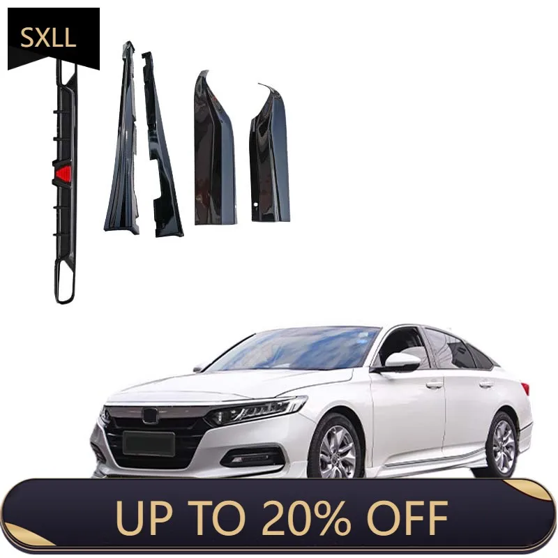 

SXLL Sport Body Kit ABS Front Shovel Easy to Mount Side Skirt Rear Diffuser Bumpep for 2018-2021