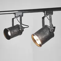 E27 Industrial Vintage Distress LED Track Light 35W LED Track Ceiling Spotlight Lamp Adjustable Track Lighting for Stage Decor