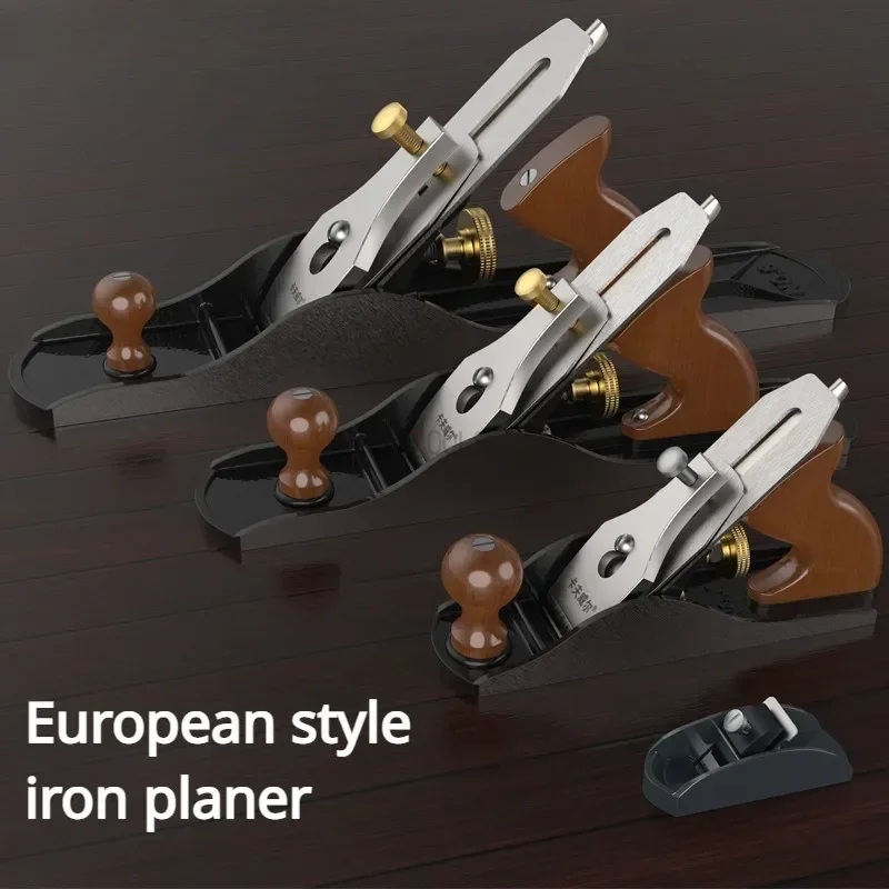 

Woodworking Planer Alloy Steel Hand Planer European Flat Plane Bottom Edge Wood Trimming Plane DIY Carpenter Tools Wood Planer