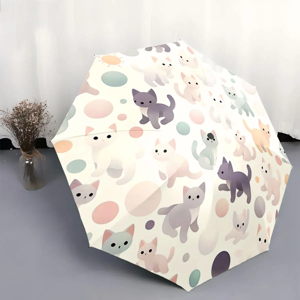 parapluie-portable-impermeable-et-resistant-aux-intemperies-avec-un-motif-de-chats-de-dessin-anime-aux-couleurs-pastel-ideal-pour-les-voyages-en-plein-air-et-les-sorties-a-la-plage