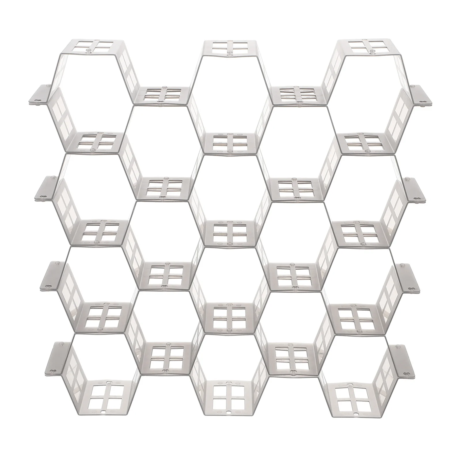 1Set Drawer Divider with Honeycomb Grid Design Plastic Organizer for Closet Dresser Underbed Storage Compartments for Small
