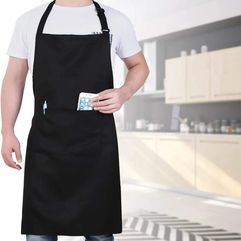 Fashion Kitchen Aprons Woman Men Chef Work Apron for Grill Restaurant Bar Shop Cafes Beauty Nails Studios Uniform Household 2024