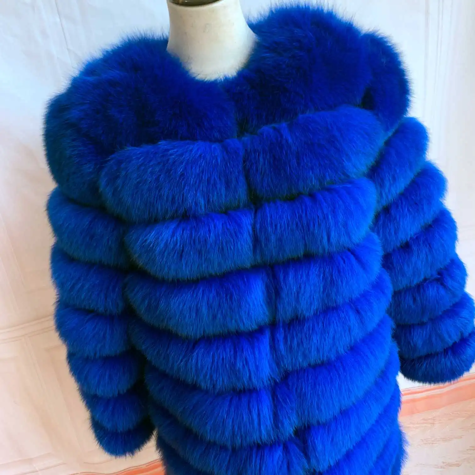 NEW 4in1 Real Fox Fur Long Coat Winter Coat for Women Jackets Vest Winter Outerwear Women Fox Fur Coat High Quality Fur Clothes