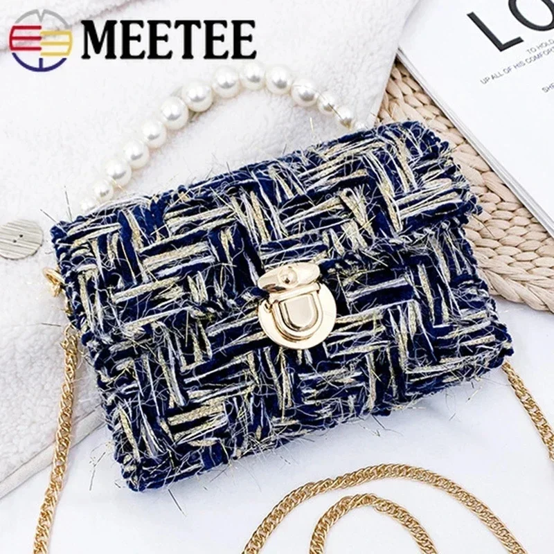 2Pcs Meetee Metal Round Clasp Turn Twist Lock Buckle for Bag DIY Handbag Clasps Purse Hardware Closure Locks Luggage Accessories