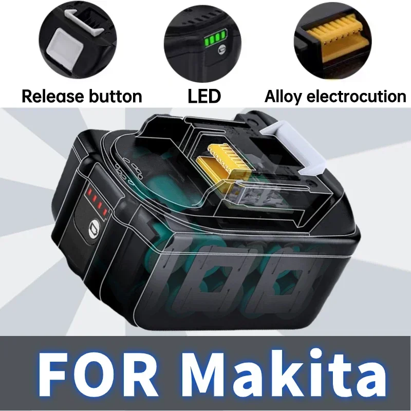 Battery 18v for makita BL1860 BL1850B BL1850 BL1840 BL1830 screwdriver battery & charger 18v Replacement Power Tool Batteries.