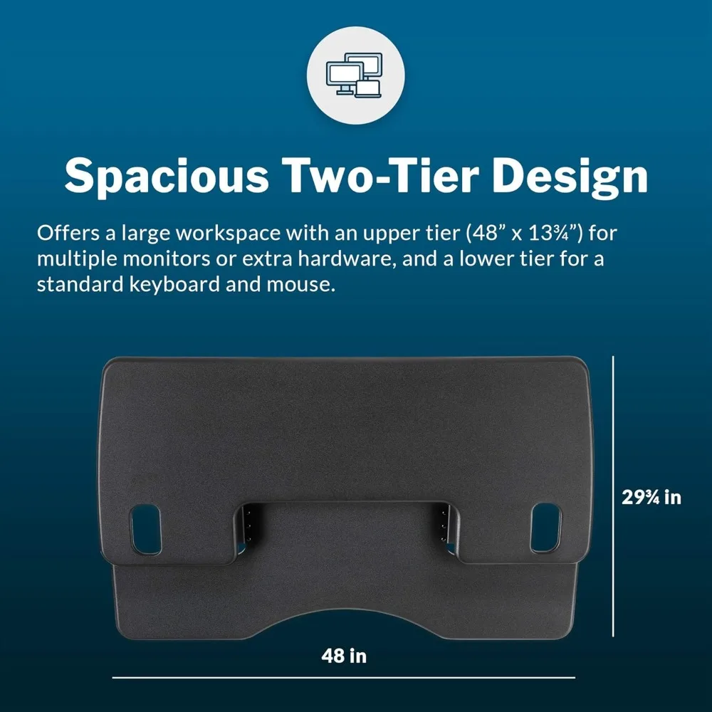 Adjustable Desk Converter 48 - 11 Height Settings Laptop Stand Desk Riser for Home Office, Ergonomic Standing Desk Solution