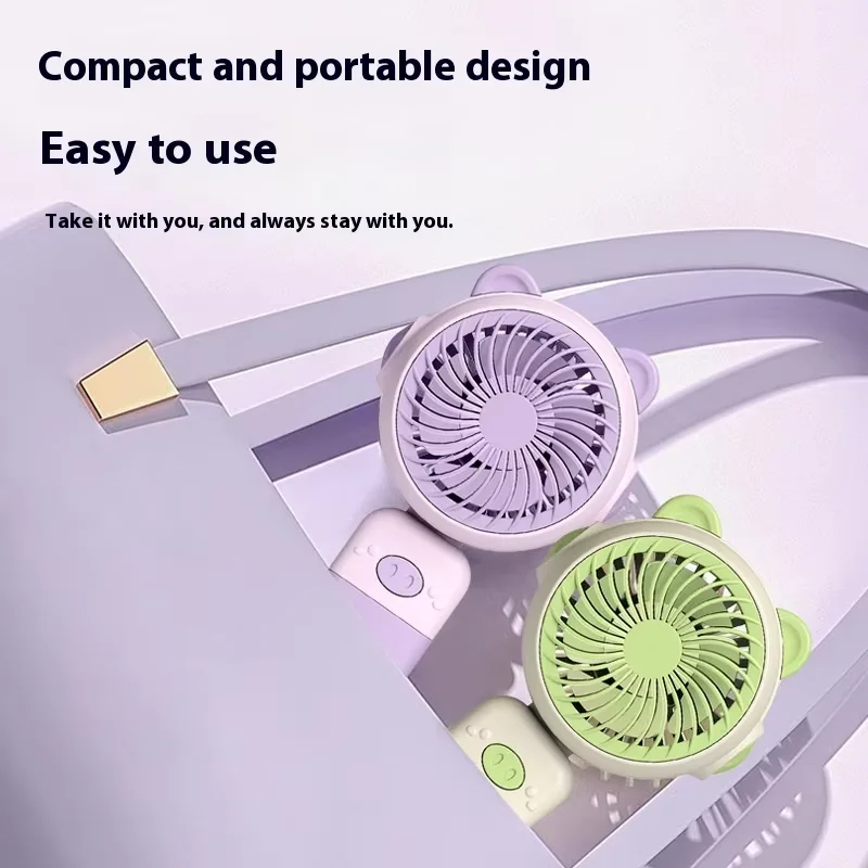 Handheld Mini Fan – Usb Rechargeable Portable Cooling Fan, Perfect Promotional Gift