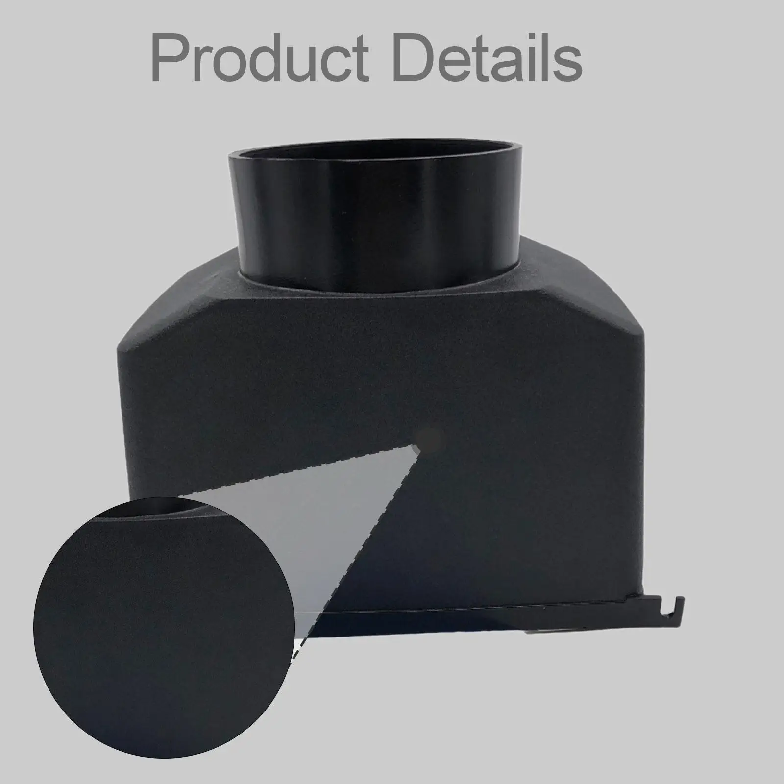 High Performance Curved Rainwater Diverter Black Plastic Downspout Collector Outdoor Drainage Fitting for Garden Home