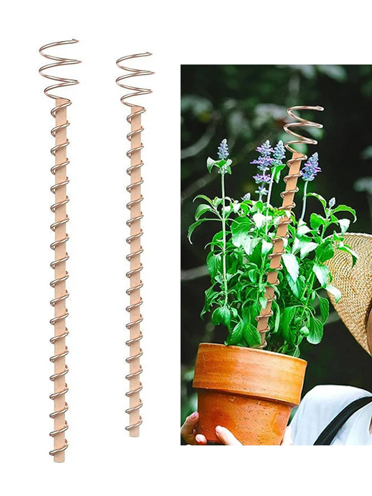 

Electroculture Plant Stakes Long Copper Garden Stakes Electroculture Copper Coil Antennas for Growing Garden Tool