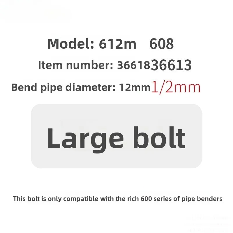 For Pipe Bender Fittings Bolts Screws