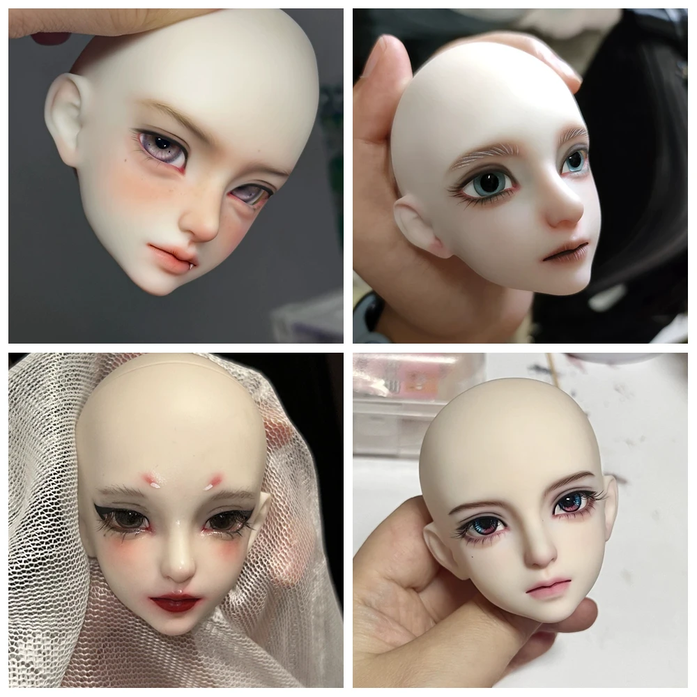 

1/4 msd bjd doll practice head without makeup doll accessories PVC vinyl boy girl doll accessories A LIANG