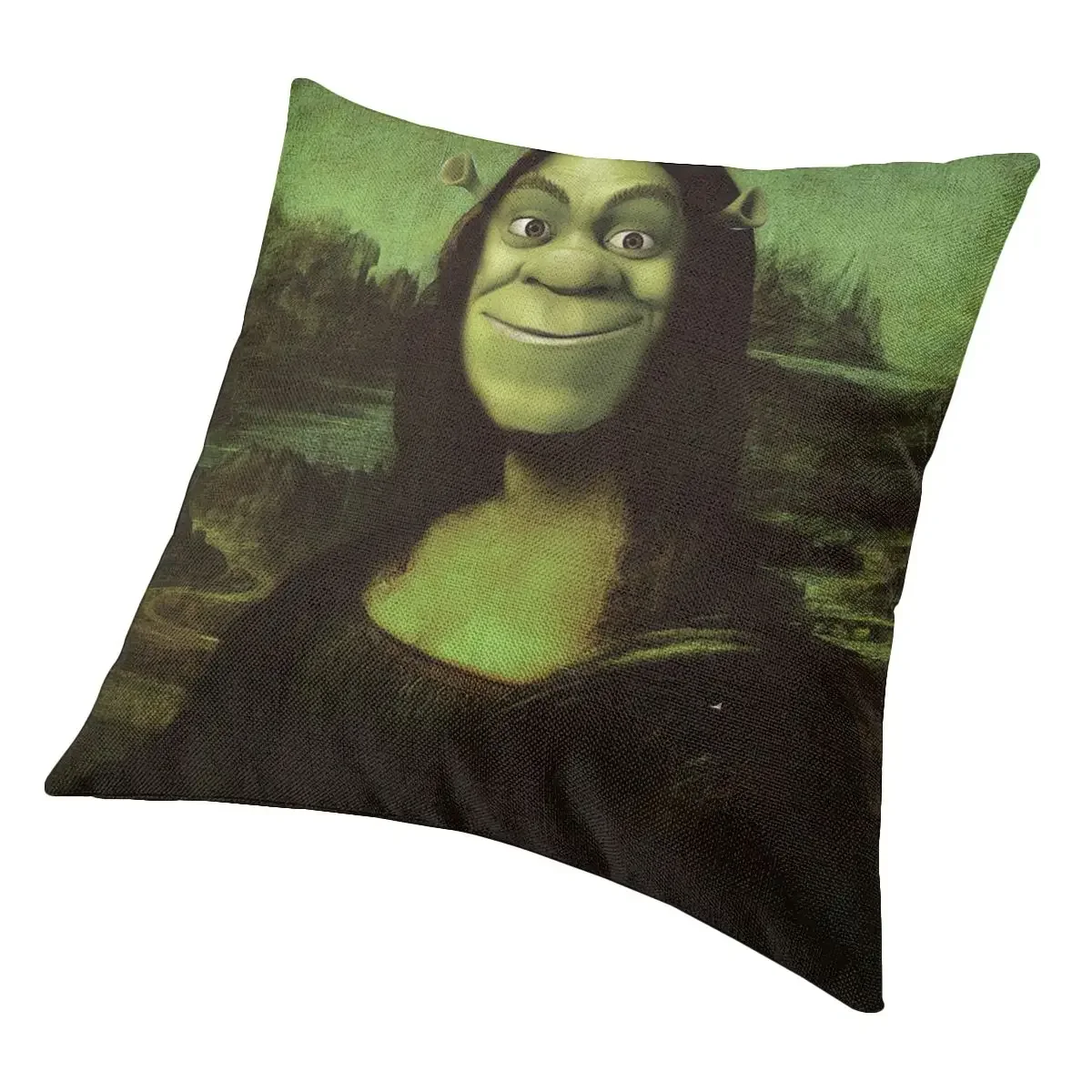 Shreks Mona Lisa Pillowcase Soft Polyester Cushion Cover Decorative Pillow Case Cover Sofa Zippered