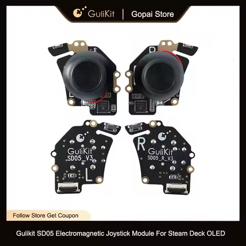 Gulikit SD05 Electromagnetic Joystick Module for Steam Deck OLED Joystick No Drifting Joystick Design for Repair