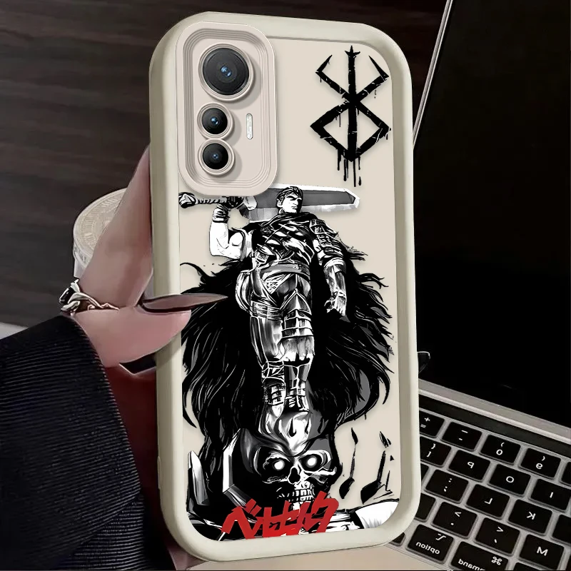 أنيمي Berserk كاريكاتير الحال بالنسبة Xiaomi Poco X7 X6 X5 X3 NFC F7 F6 F5 F3 M7 M6 Pro 4G 5G Mi 12 11 Lite NE 5G 13T 12T 11T 14T Pro