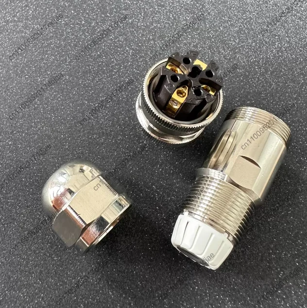 2PCS  New connector es06-52/c pn encoder connector, m12 four-pin connector