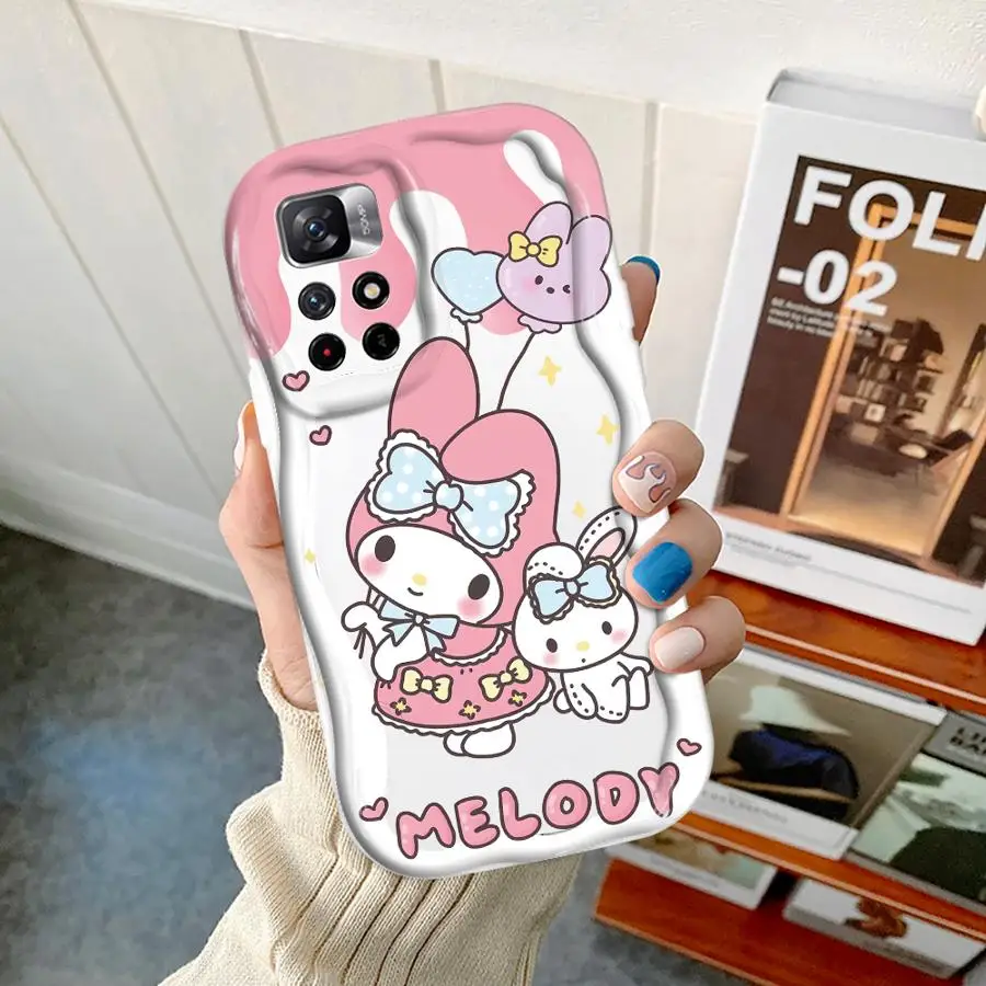 Kuromi ميلودي لطيف شحذ الحال بالنسبة Redmi 9 9A 9C 9T 10 10A 10C 12C 10C 13C A2 A1 A2 زائد لينة غطاء من البولي يوريثان #4