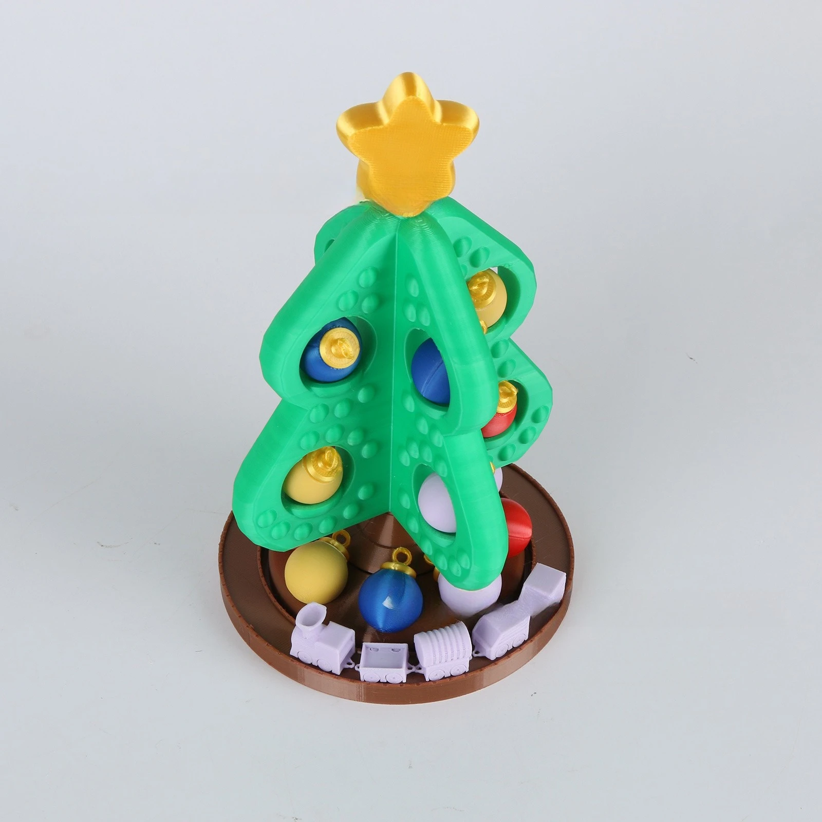 

2025 3D Printed Christmas Tree Ornaments Creative Personalized Interior Room DIY Handicraft Decoration Children's Birthday Gift