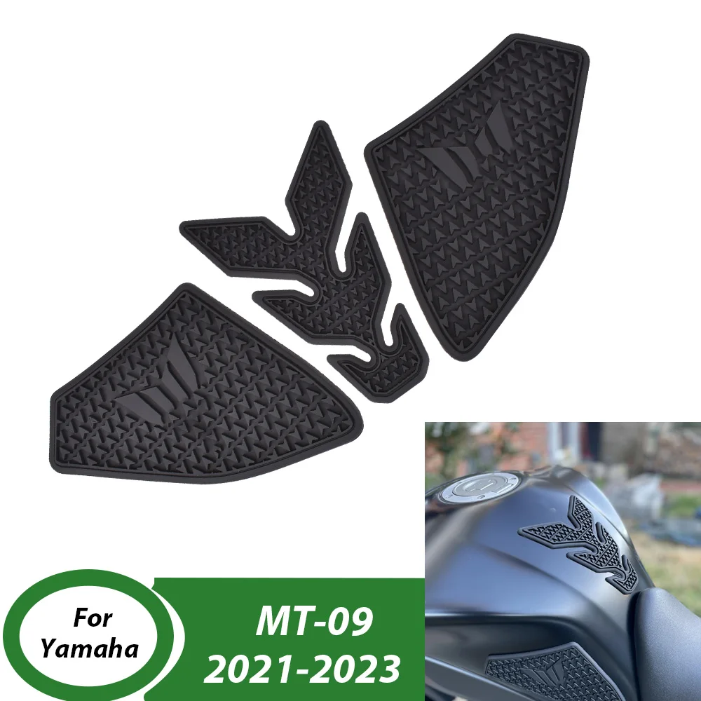 

Для Yamaha MT-09 2021 2022 2023 MT09 защитная накладка на бак, наклейка, газовая наколенница, аксессуары для мотоциклов, тяговая накладка на бак