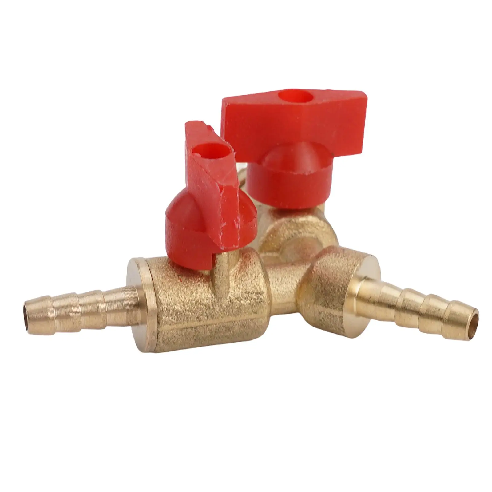 

1pcs 6-12mm Hose Barb Y Type Three 3 Way Brass Shut Off Ball Valve Pipe Fitting Connector Adapter For Fuel Gas Water Oil Air