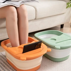 1pcs Foldable Foot Bath Bucket Massage Foot Wash Basin Home Laundry Tub Bucket Adult  Foot Bath Basin Bathroom Accessories