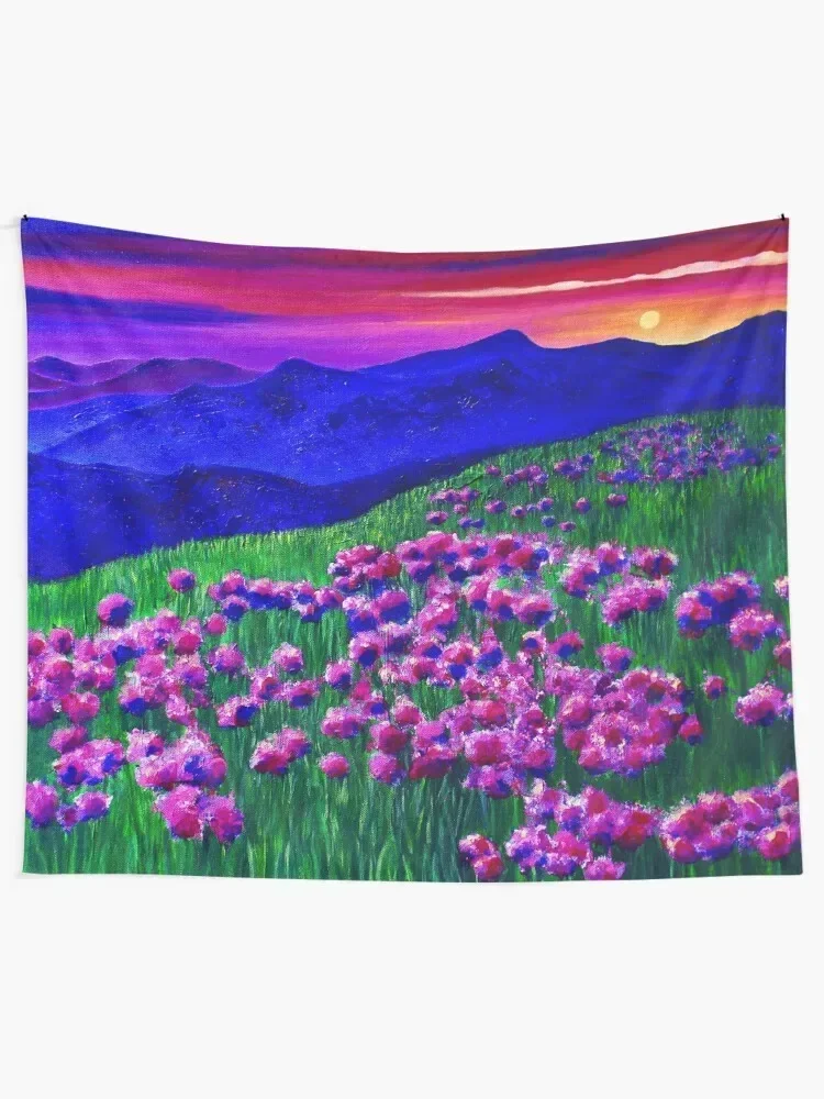 Rainbow Sunset Soaked Mountain Landscape Tapestry Decor For Bedroom On The Wall Home Supplies Room Design Tapestry