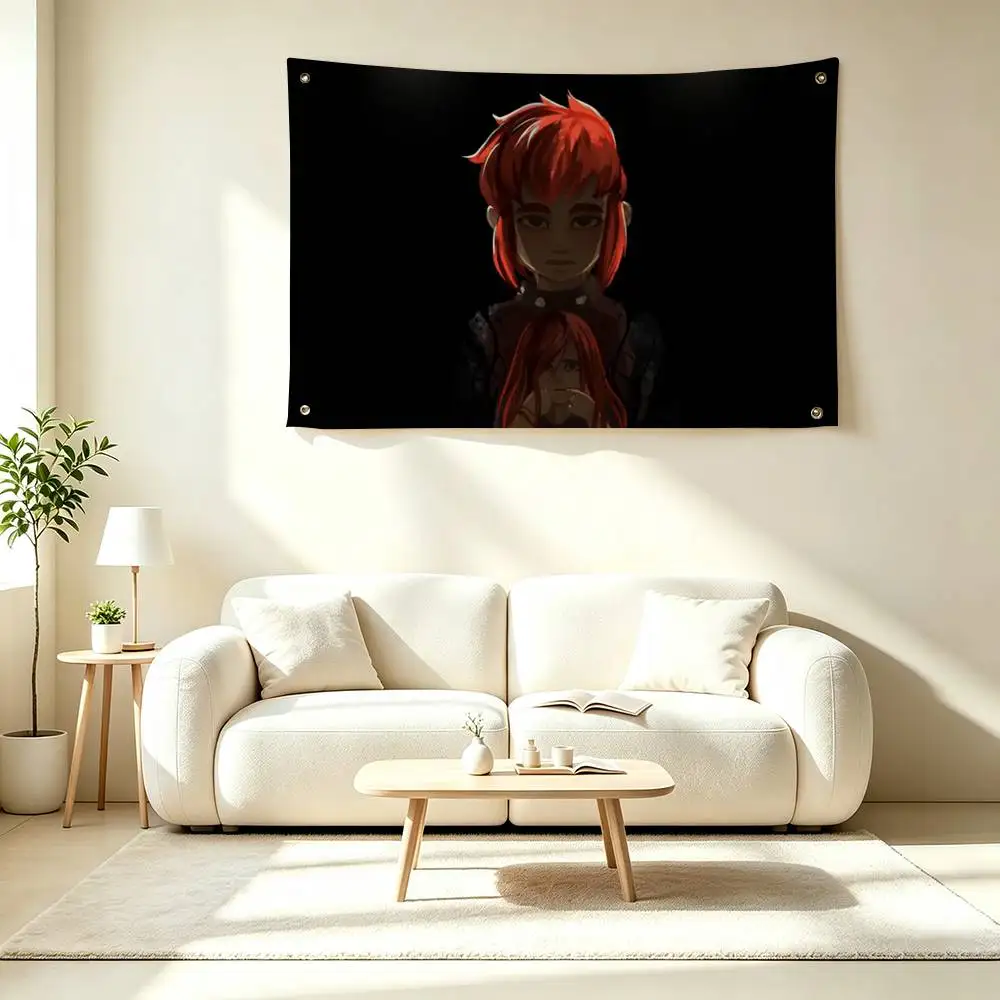 E-Epic Dragon Form N-Nimona Flags for Bedrooms Home Decor Items Outdoor Decors Garage Decoration Flaga
