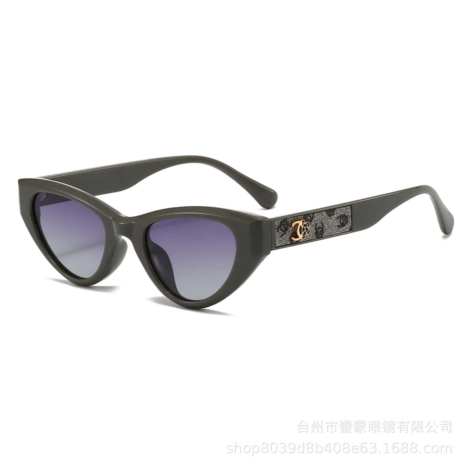 New Sunglasses for Women Fashion Versatile UV Resistant Driving Glasses Cat Eye Polarized Eyewear Small Frame Sun Glasses Men