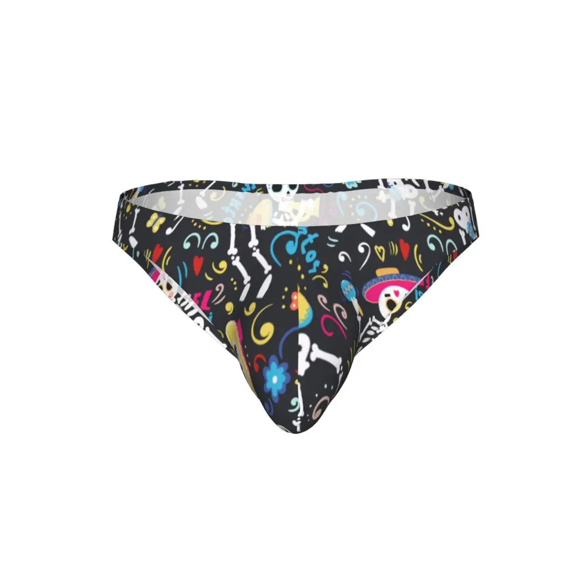 Men's Panties Man Briefs Cartoon Skull Sexy Underwear Male Bikini Underpants - view 4