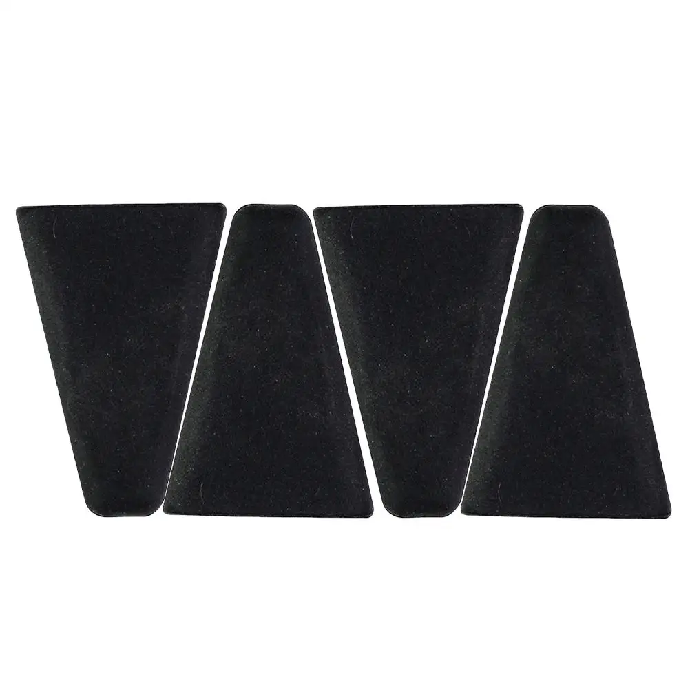 

4 Pcs Dewatering Rack Corner Pads Silicone Feet Dishwasher Safe Antislip Reusable Black Kitchen Accessories BBQ Heightening