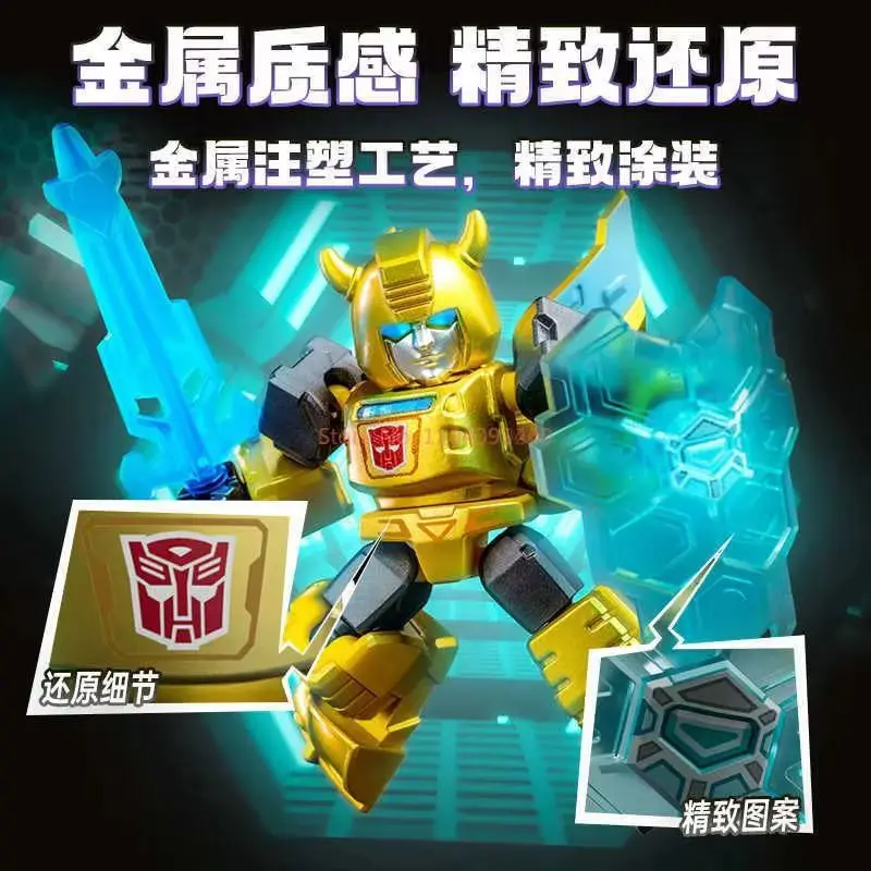 New Blokees Transformers Starry Edition Vol.2 Optimus Prime Megatron Bumblebee Red Spider Armored Robot Blind Box Kid Toy Gifts