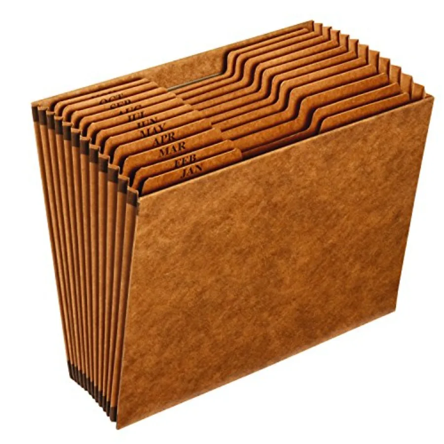 

PFXR217MHD/Pendaflex Heavy-Duty, Open Top, 12 Pockets, Monthly Index, Size, Brown R217MHD
