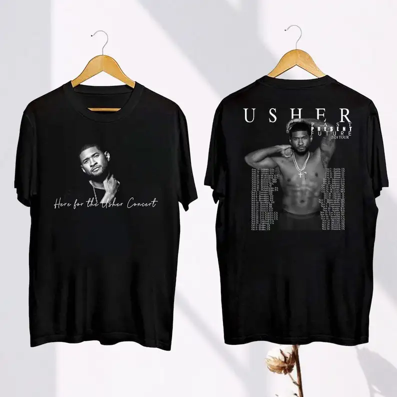 

Tour 2024 Usher Past Present Future Shirt, Concert 2024 Shirt