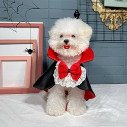 Halloween Pet Costumes Cosplay Vampire Cloak For Small Dog Cat Kitten Puppy Dress Kawaii Pet Clothes Cat Accessoties Gift