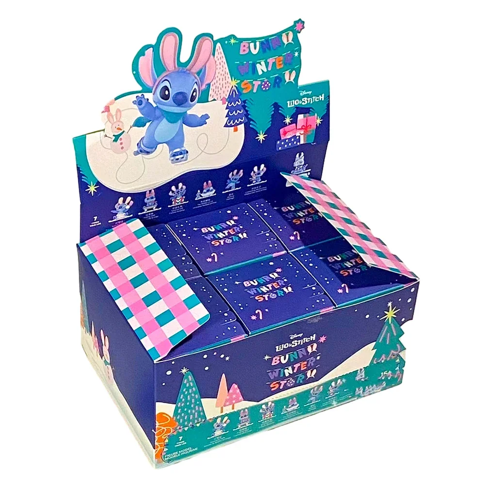 Cartoon animated toys Stitch Disney Lilo & Stitch Blind Box Rabbit Winter Story series action characters Named Triton model surp