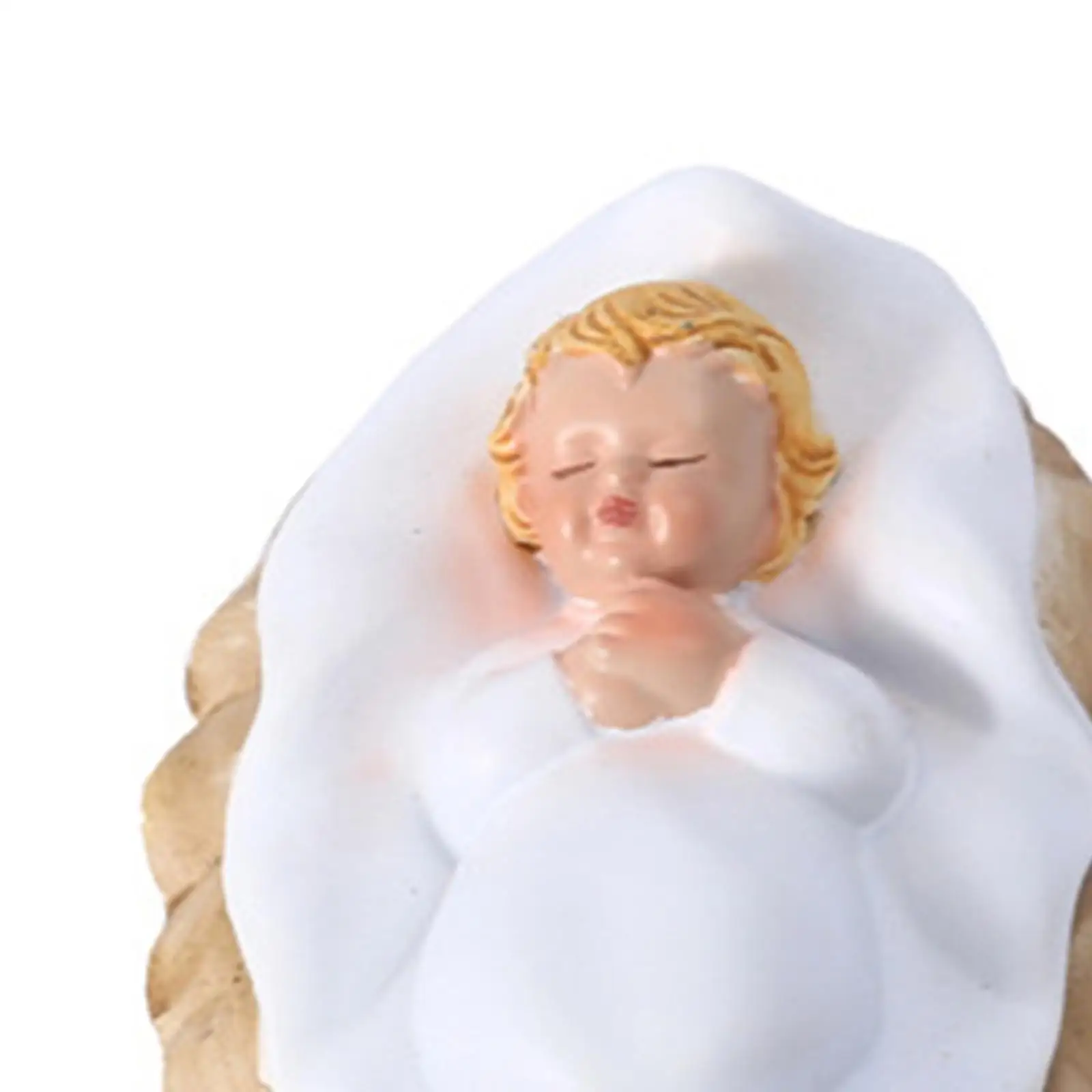 11Pcs Nativity Figurine Worship Ornament Decor Holy Family Manger Set Birth of Jesus Statue Set for Office Tabletop Shelf