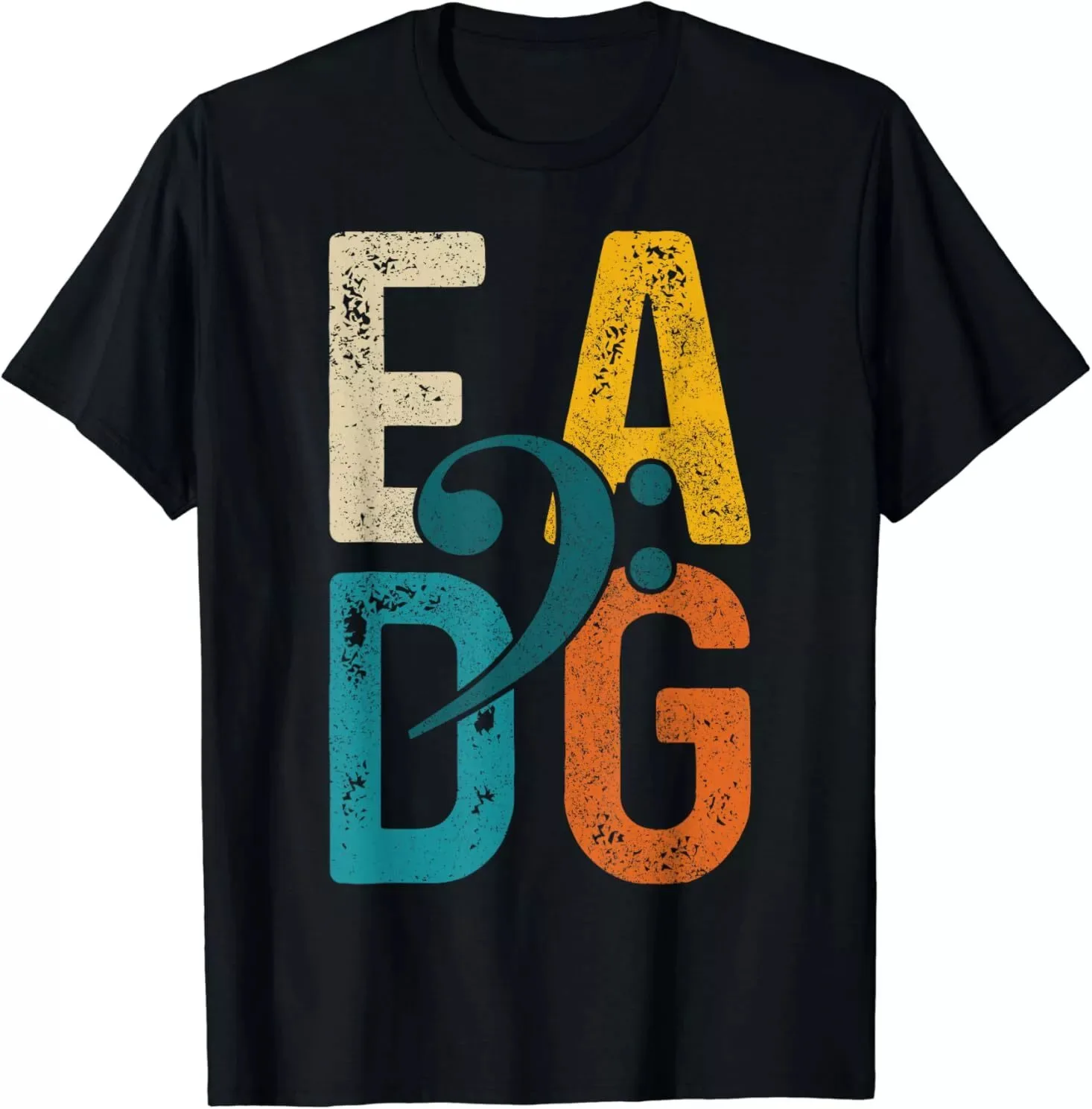 Bass Player EADG Double Bass Clef Bassist Gift Idea T-Shirt