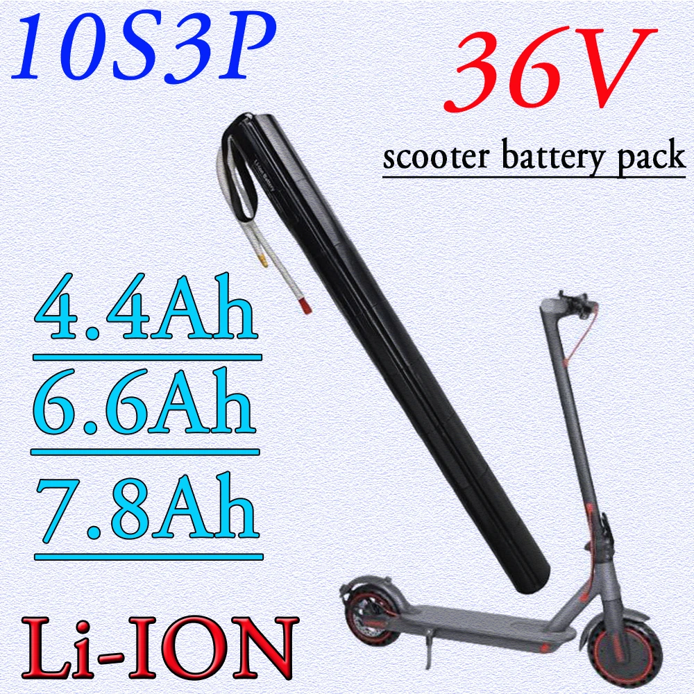 

100% New 36V 4.4/6.6/7.8ah 18650 Lithium Battery Pack With BMS For Carbon Fiber Scooter