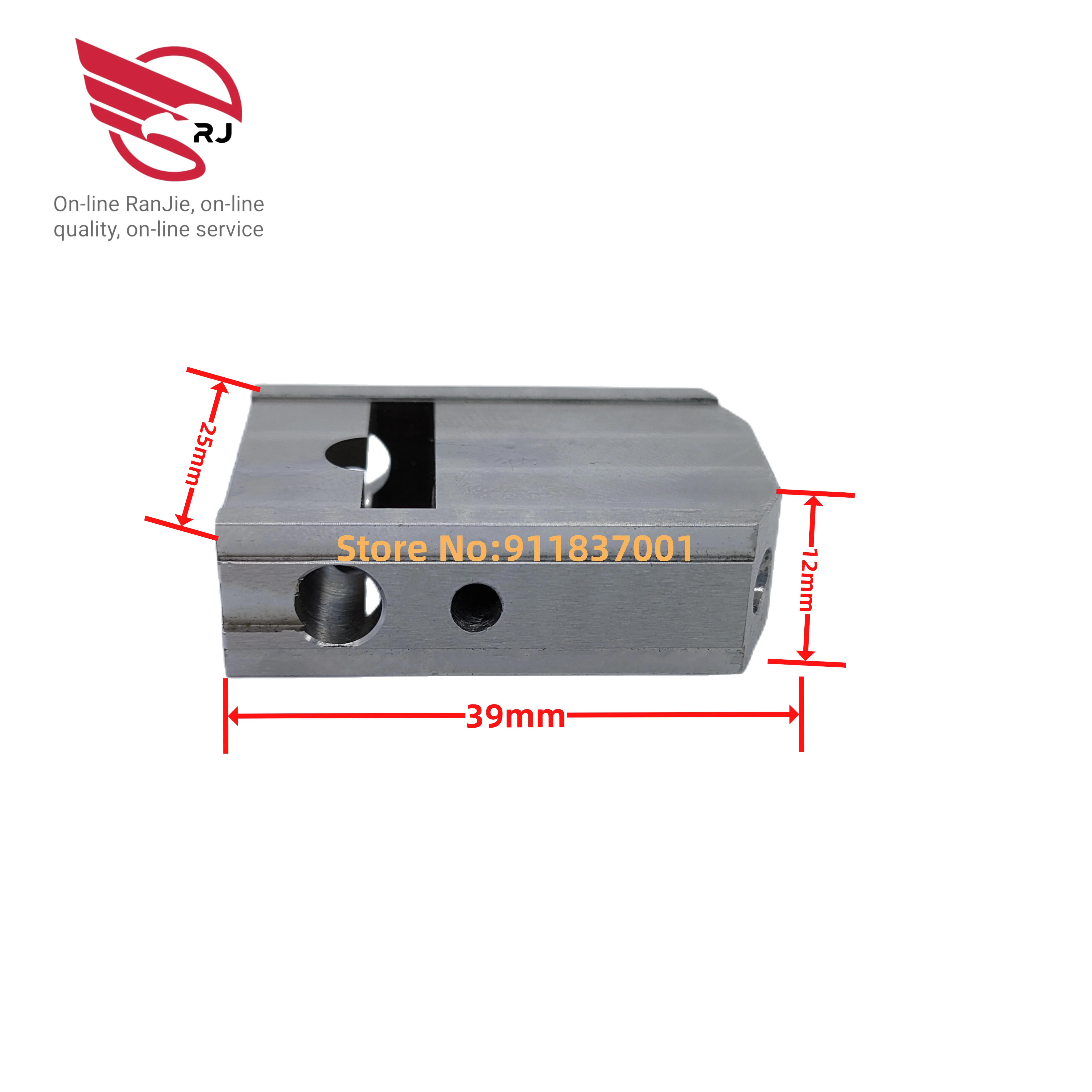 Sodick Edm Cabeça Superior Slider 39*25 T12 mm Placa Condutora Push Block 3087882