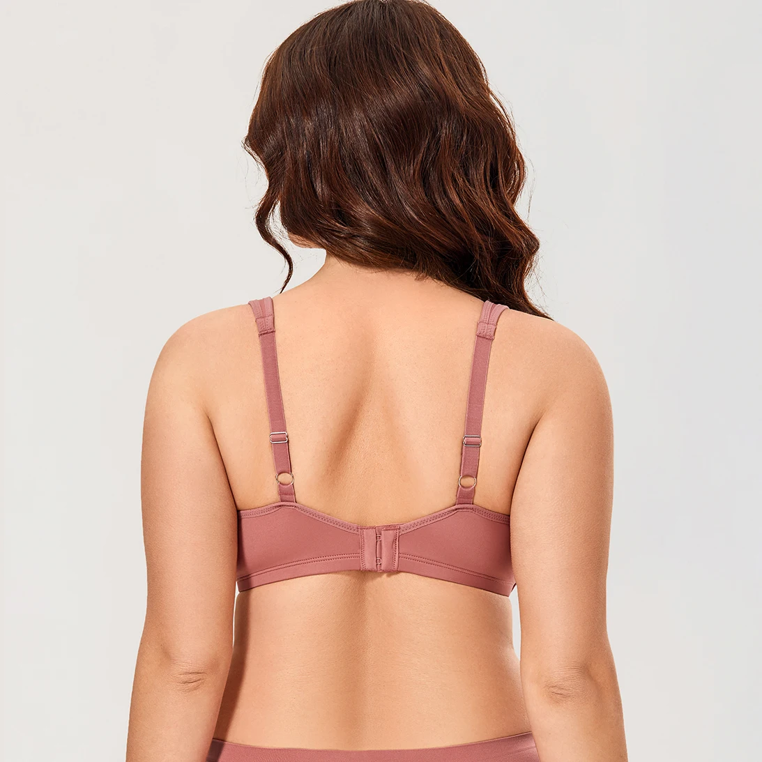 Women\'s Smooth Full Coverage No Padding Underwire Seamless Plus size Minimizer Bra C D DD E F 34-42 44