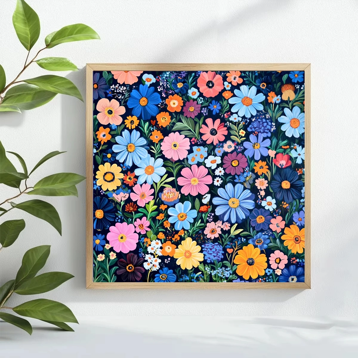 

Colorful Daisy 500PCS/1024 PCS Jigsaw Puzzles Portrait Relaxing Family Activity Games for Living Room Home Decor Gift Frameless