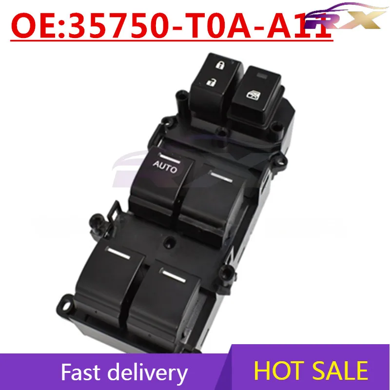 

OEM: 3750-T0A-A11 подходит для Honda CRV Civic переключатель стеклоподъемника с питанием от переключателя управления стеклоподъемниками