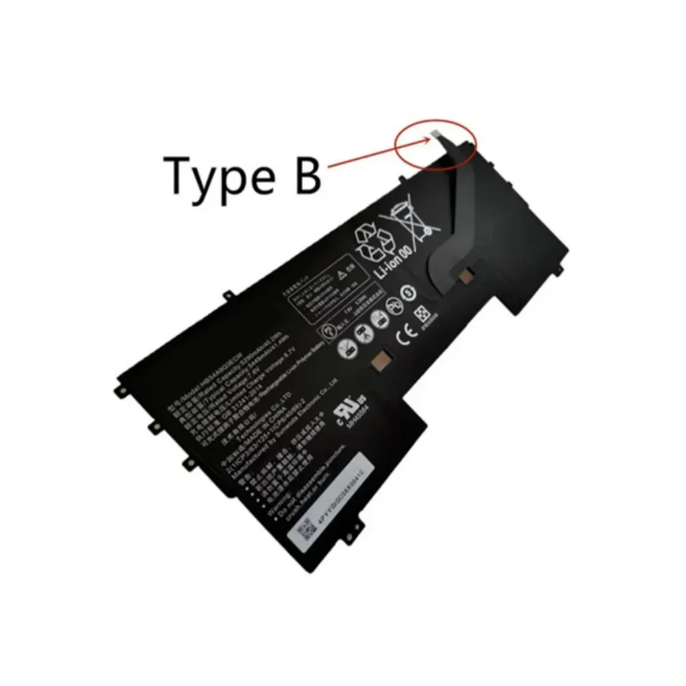 HB54A9Q3ECW 7.6V 41.4Wh 5449mAh Bateria Do Portátil Para Huawei MateBookX WT-W19 WT-W09 WT-WX9 1ICP3/63/125 1ICP3/63/125-2 1ICP6/40/69