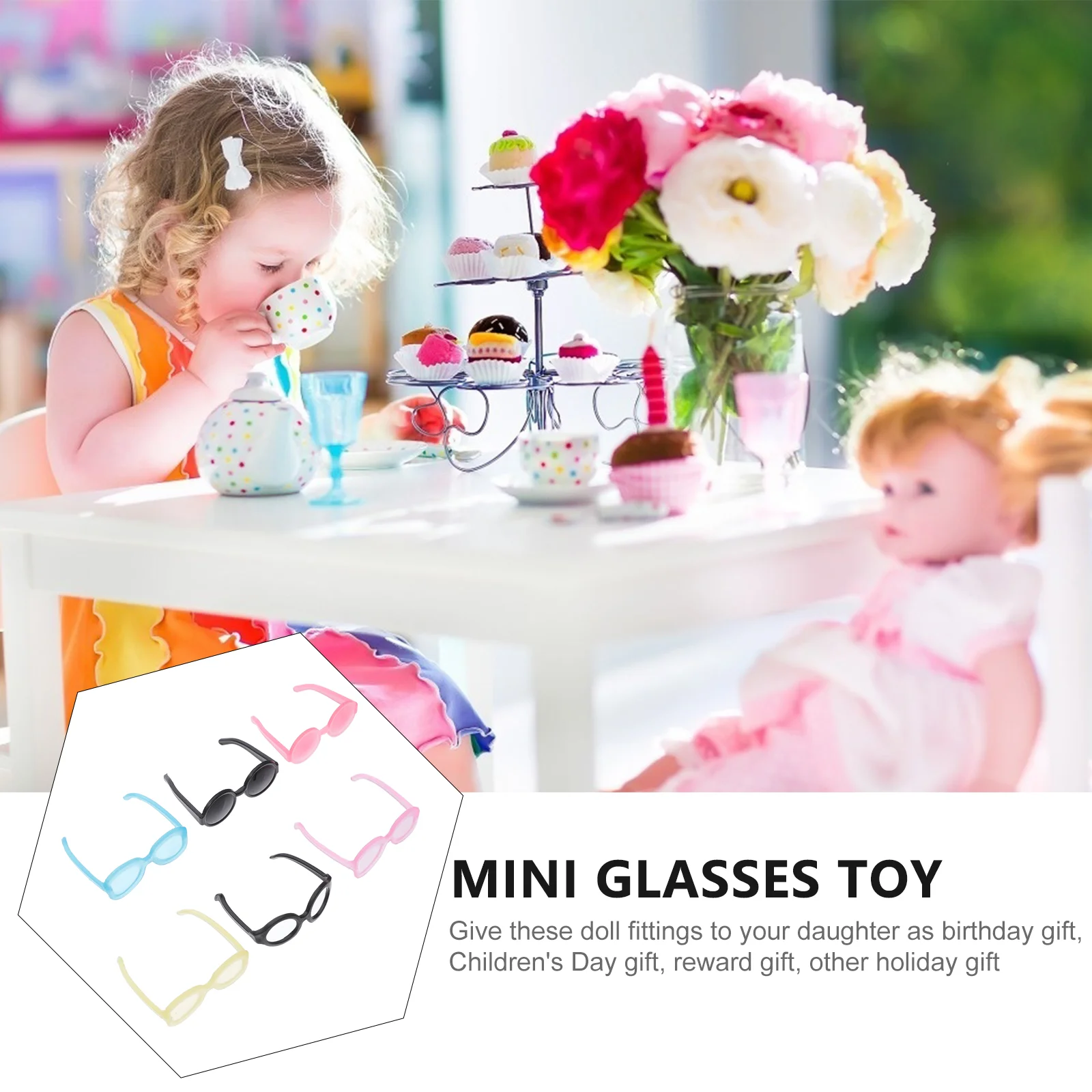 40-delige verkleedbril Mini-dressing Speelgoed Plastic Baby Oversized rekwisieten Accessoires