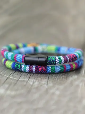 New In Men Bohemia Rope Bracelet Attract Magentic Braclet Adventure Survival Braslet Pulseras Hilo Hombre Beach Surf Brazalete